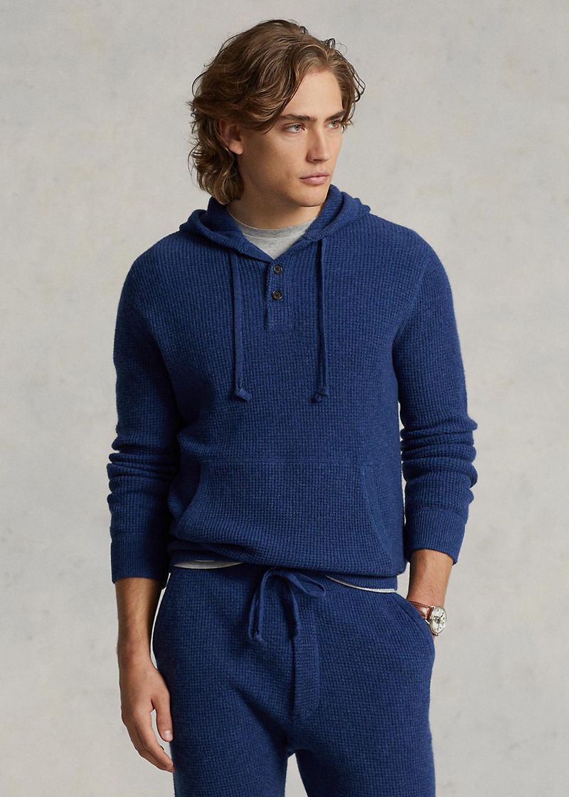 Sueter Polo Ralph Lauren Hombre Washable Cashmere Sin Capucha Jumper Chile Azul Marino CJQET-7069